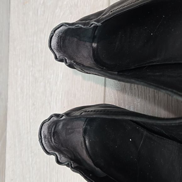 Tory Burch Women Minnie Logo Black Leather Ballet Flats Shoes Sz 7 - Picture 7 of 15